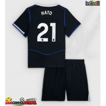 Camisa de Futebol Chelsea Jorrel Hato #21 Equipamento Alternativo Infantil 2025-26 Manga Curta (+ Calças curtas)